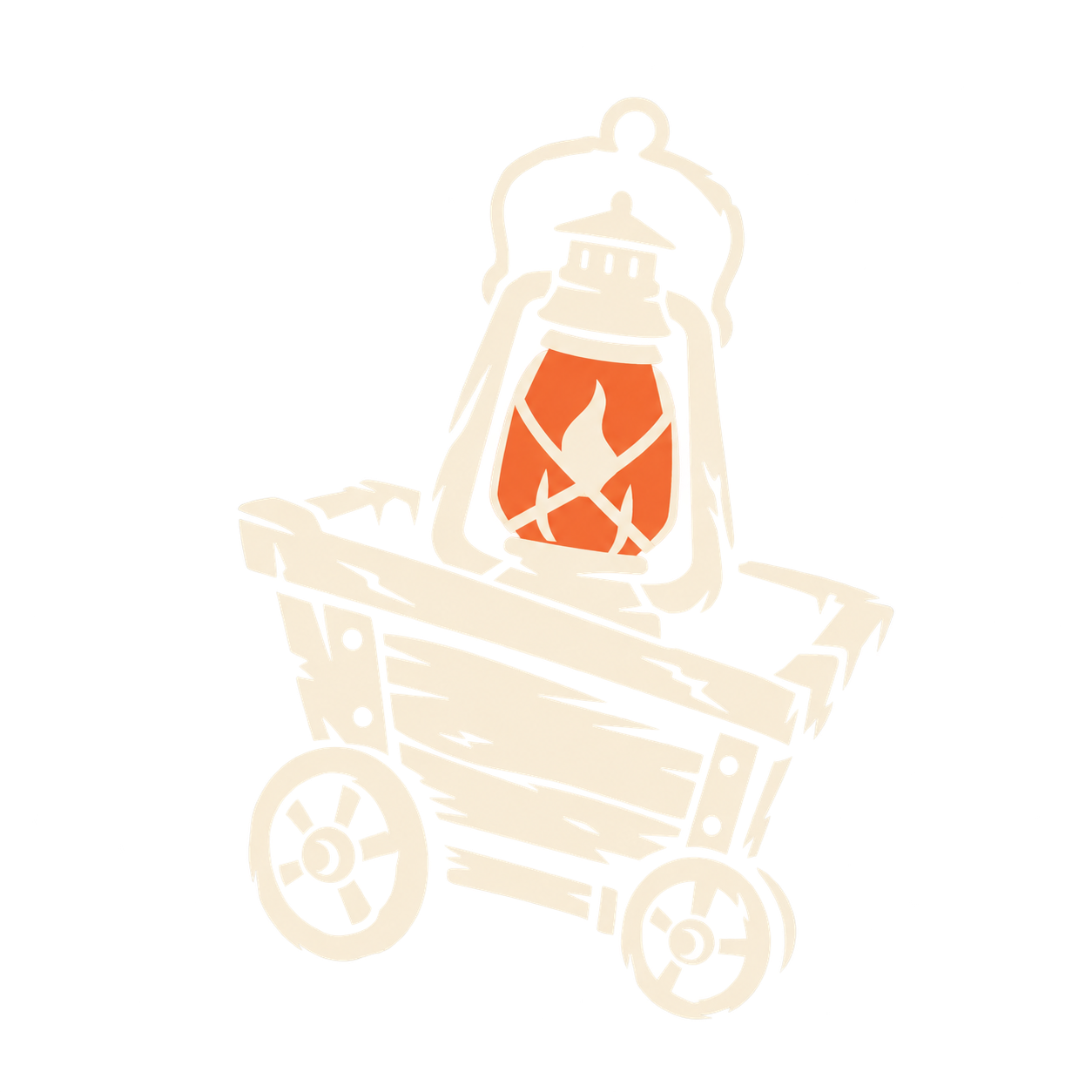 Gloamcart’s crooked cart carries a glowing lantern.